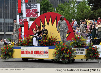 Oregon National Guard Float 2011 Grand Floral Parade Photo