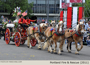 Portland Fire and Rescue 2011 Grand Floral Parade Photo