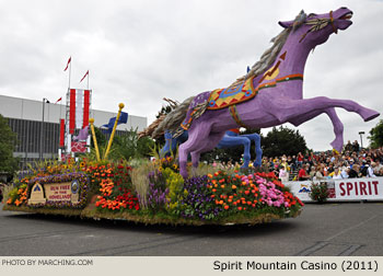 Spirit Mountain Casino Float 2011 Grand Floral Parade Photo