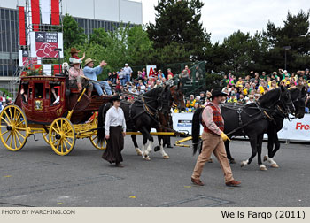 Wells Fargo Stagecoach 2011 Grand Floral Parade Photo