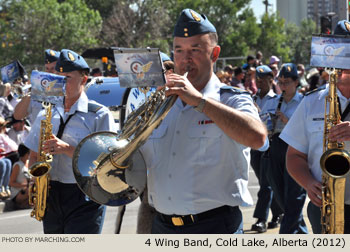 4 Wing Band Cold Lake 2012 Calgary Stampede Parade Photo