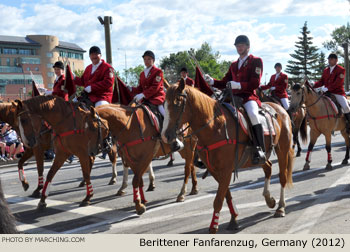 Berittener Fanfarenzug Freckenhorst e.V. 2012 Calgary Stampede Parade Photo