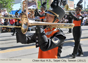 Chien Kuo H.S. Band 2012 Calgary Stampede Parade Photo