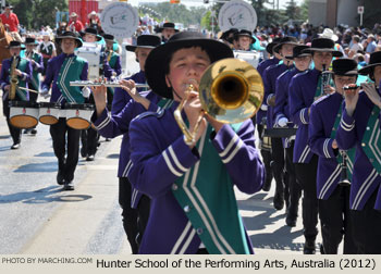 Hunter School of the Performing Arts Marching Band 2012 Calgary Stampede Parade Photo