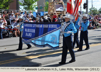 Lakeside Lutheran H.S. Band 2012 Calgary Stampede Parade Photo