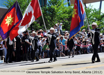 Glenmore Temple Salvation Army Band 2012 Calgary Stampede Parade Photo