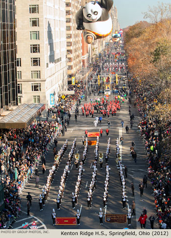 Kenton Ridge H.S. Marching Band Springfield Ohio 2012 Macy's Thanksgiving Day Parade Photo