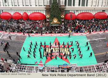 New York Police Department Band 2012 Macy's Thanksgiving Day Parade Photo