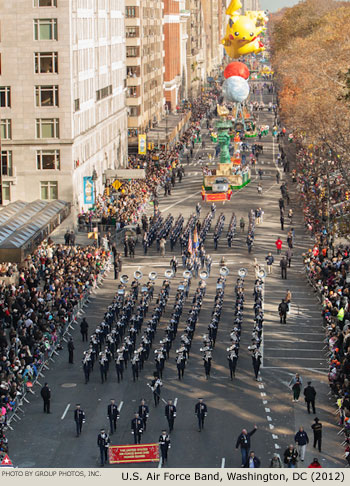 U.S. Air Force Band Washington DC 2012 Macy's Thanksgiving Day Parade Photo