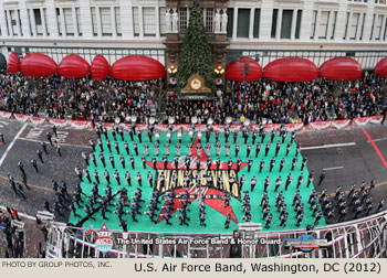 U.S. Air Force Band Washington DC 2012 Macy's Thanksgiving Day Parade Photo