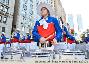 Wyoming All-State Marching Band 2012 Macy's Thanksgiving Day Parade Photo