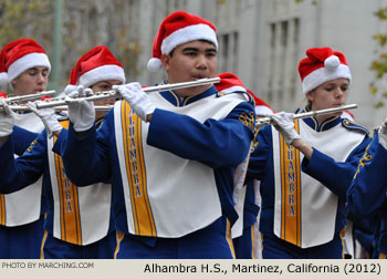 Alhambra High School Marching Band 2012 Oakland Holiday Parade Photo