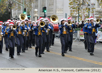 American High School Band 2012 Oakland Holiday Parade Photo