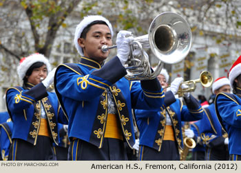 American High School Band 2012 Oakland Holiday Parade Photo