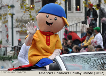 Caillou 2012 Oakland Holiday Parade Photo