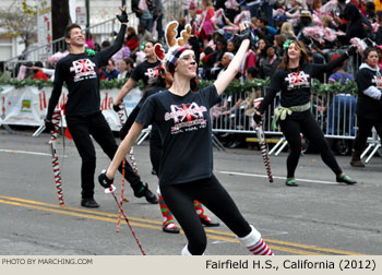 Fairfield High School Scarlet Brigade Band 2012 Oakland Holiday Parade Photo