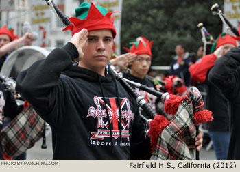 Fairfield High School Scarlet Brigade Band 2012 Oakland Holiday Parade Photo