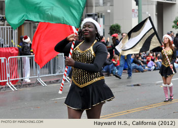 Hayward High School Marching Band 2012 Oakland Holiday Parade Photo