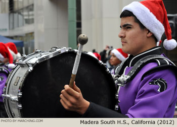 Madera South High School Band and Color Guard 2012 Oakland Holiday Parade Photo