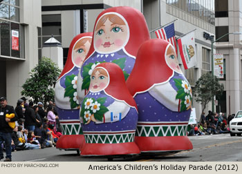 Nesting Dolls Float 2012 Oakland Holiday Parade Photo