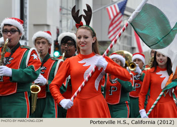 Porterville High School Marching Band 2012 Oakland Holiday Parade Photo