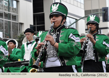 Reedley High School Marching Band 2012 Oakland Holiday Parade Photo