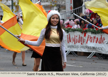 Saint Francis High School Marching Band 2012 Oakland Holiday Parade Photo