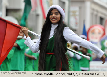 Solano Junior High School Marching Band 2012 Oakland Holiday Parade Photo