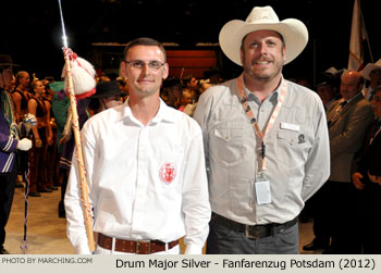 Drum Major Silver Fanfarenzug Potsdam Germany 2012 WAMSB World Championships Photo