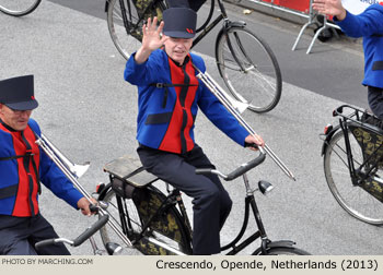 Bicycle Showband Crescendo, Opende, Netherlands 2013 Bloemencorso Zundert Photo