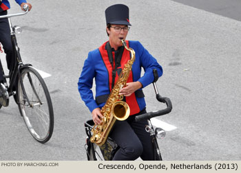 Bicycle Showband Crescendo, Opende, Netherlands 2013 Bloemencorso Zundert Photo