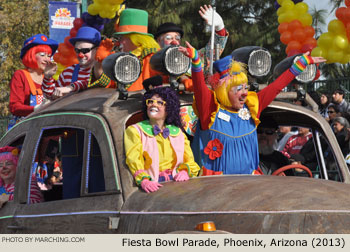 Clown float 2013/2014 Fiesta Bowl Parade