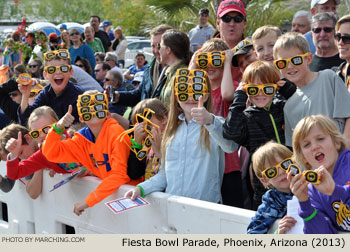 Crowd at 2013/2014 Fiesta Bowl Parade