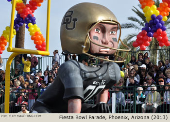 Football game float 2013/2014 Fiesta Bowl Parade