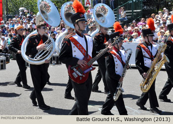 Battle Ground Washington High School Marching Band 2013 Grand Floral Parade Photo