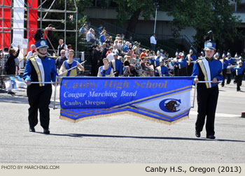 Canby High School Oregon Marching Band 2013 Grand Floral Parade Photo