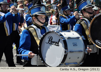 Canby High School Oregon Marching Band 2013 Grand Floral Parade Photo