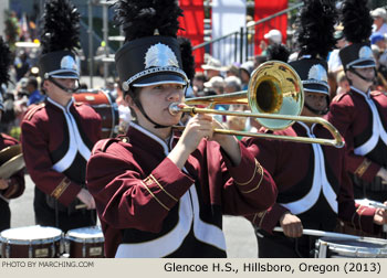 Glencoe Oregon High School Marching Band 2013 Grand Floral Parade Photo