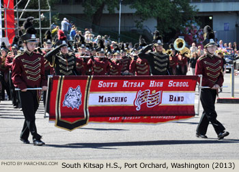 South Kitsap Washington High School Marching Band 2013 Grand Floral Parade Photo