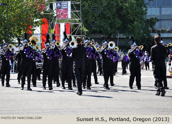 Sunset Oregon High School Marching Band 2013 Grand Floral Parade Photo