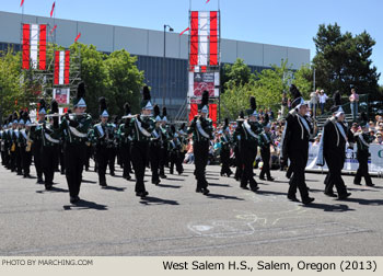 West Salem High School Oregon Marching Band 2013 Grand Floral Parade Photo