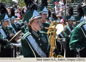 West Salem High School Oregon Marching Band 2013 Grand Floral Parade Photo