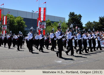 Westview Oregon High School Marching Band 2013 Grand Floral Parade Photo