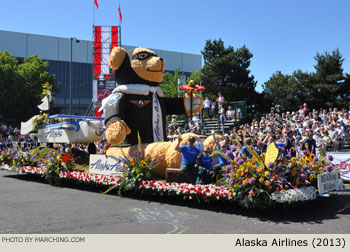 Alaska Airlines Float 2013 Grand Floral Parade Photo