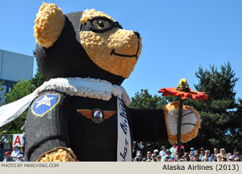 Alaska Airlines Float 2013 Grand Floral Parade Photo