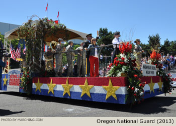 Oregon National Guard Float 2013 Grand Floral Parade Photo