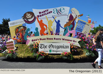 The Oregonian Float 2013 Grand Floral Parade Photo