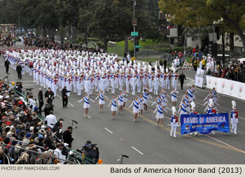 Bands of America Honor Band Indianapolis Indiana 2013 Rose Parade