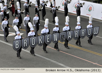 Broken Arrow High School Marching Band Broken Arrow Oklahoma 2013 Rose Parade