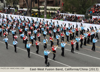 Valley Christian High School East-West Fusion Band San Jose California Beijing China 2013 Rose Parade